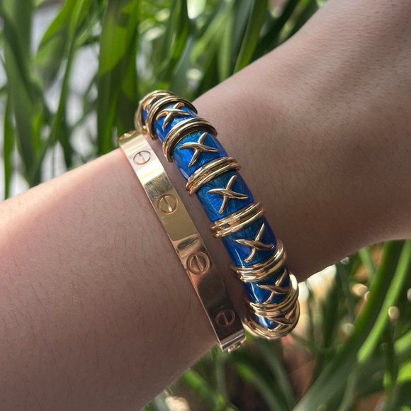 Tiffany & Co. Jewelry - Tiffany and Co. schlumberger enamel bracelet